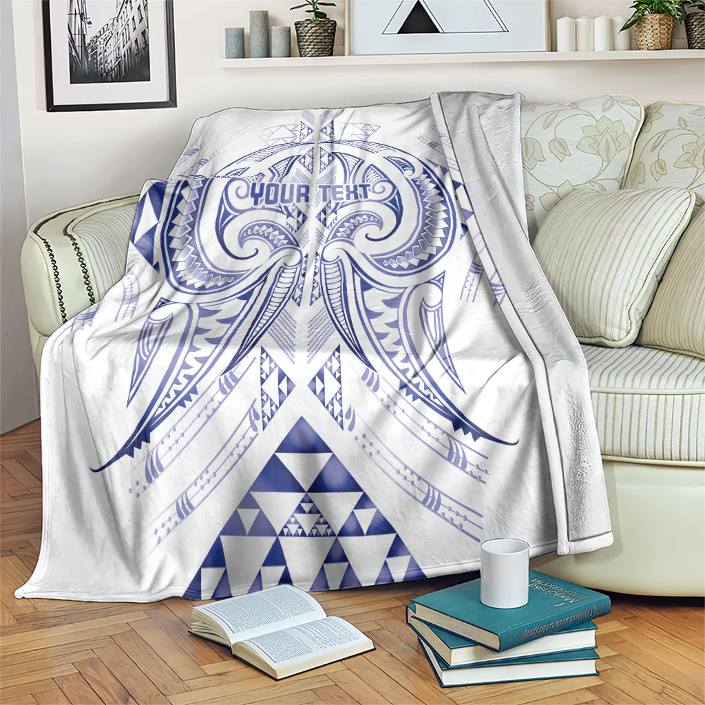 Maori Rugby Custom Ngaru Mangopare Blanket Kikorangi Niho Taniwha Motif