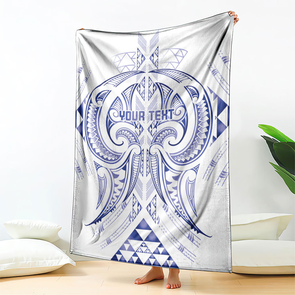 Maori Rugby Custom Ngaru Mangopare Blanket Kikorangi Niho Taniwha Motif