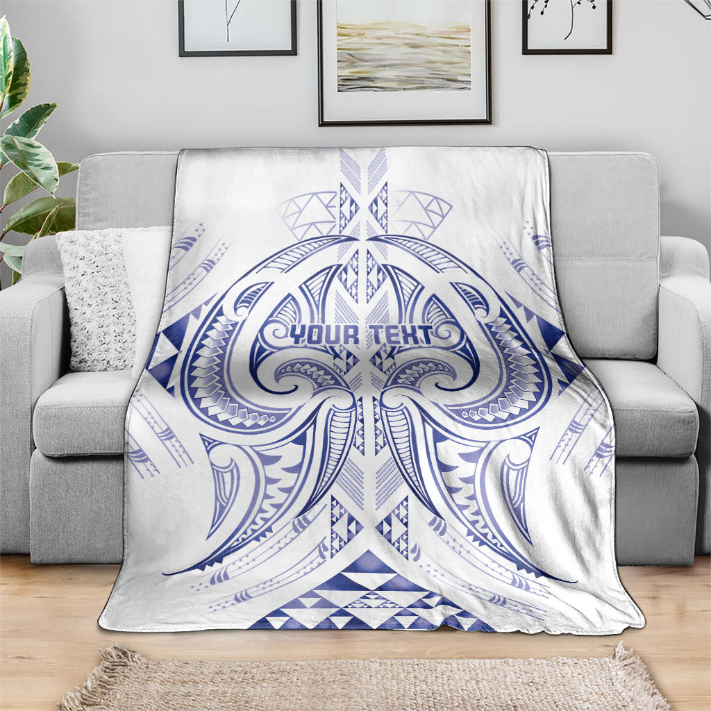 Maori Rugby Custom Ngaru Mangopare Blanket Kikorangi Niho Taniwha Motif