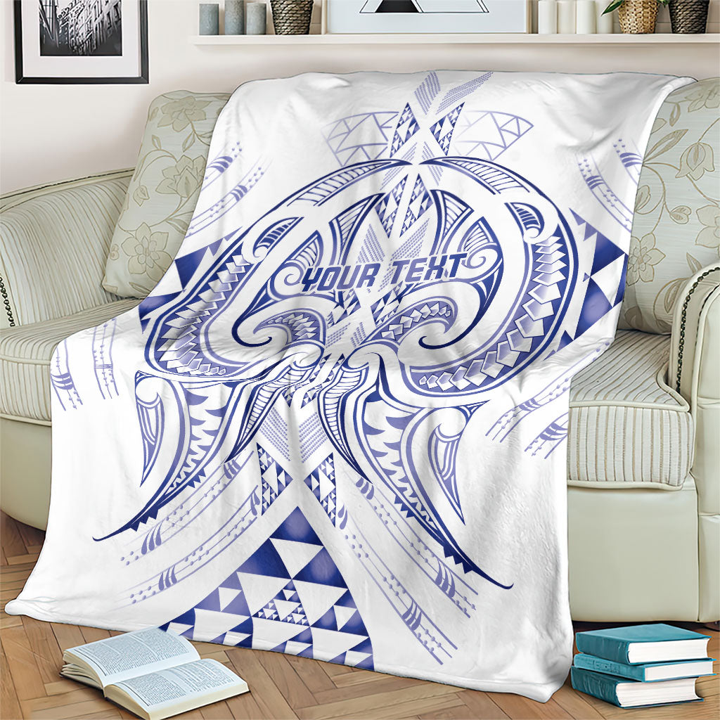 Maori Rugby Custom Ngaru Mangopare Blanket Kikorangi Niho Taniwha Motif