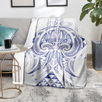 Maori Rugby Custom Ngaru Mangopare Blanket Kikorangi Niho Taniwha Motif