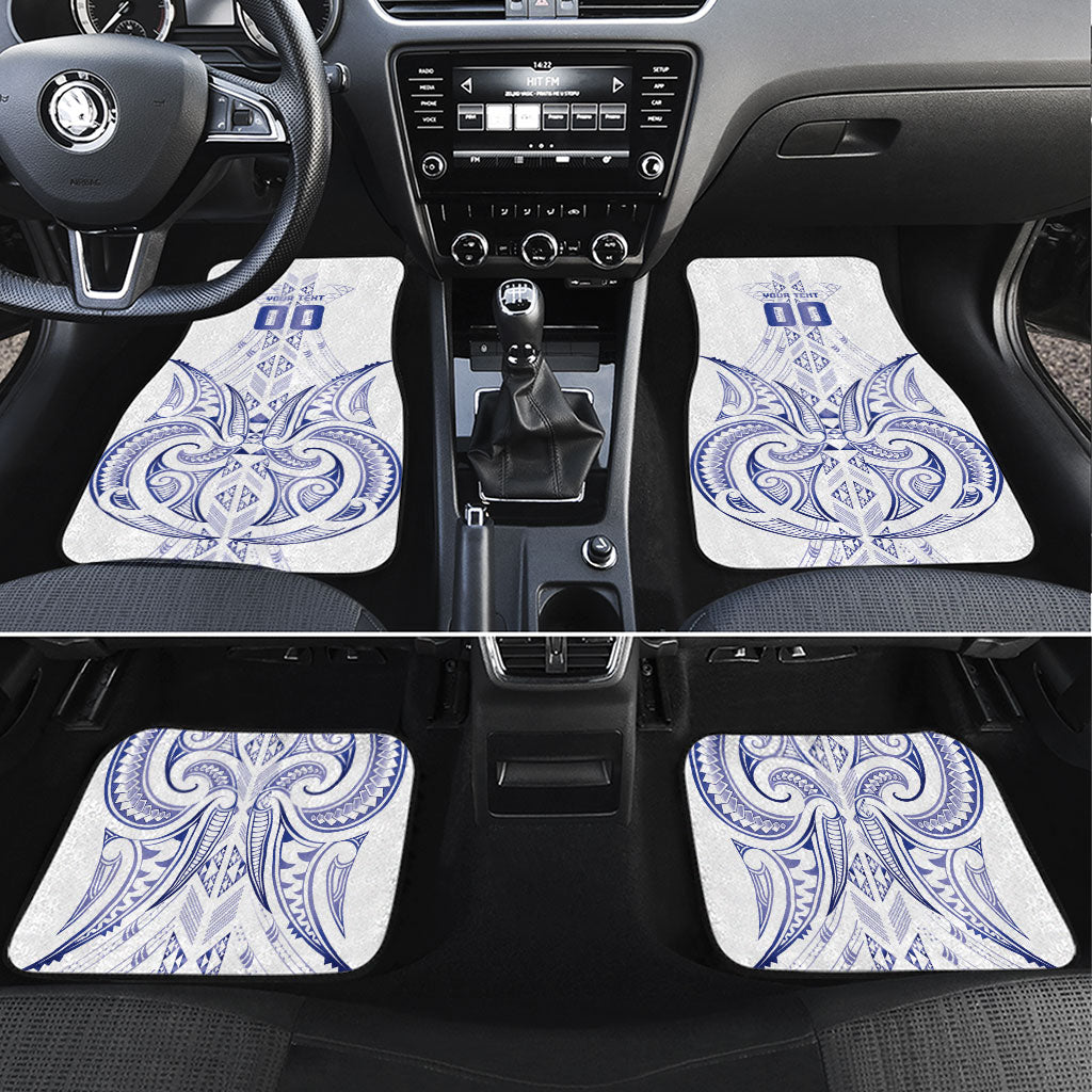 Maori Rugby Custom Ngaru Mangopare Car Mats Kikorangi Niho Taniwha Motif