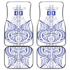 Maori Rugby Custom Ngaru Mangopare Car Mats Kikorangi Niho Taniwha Motif