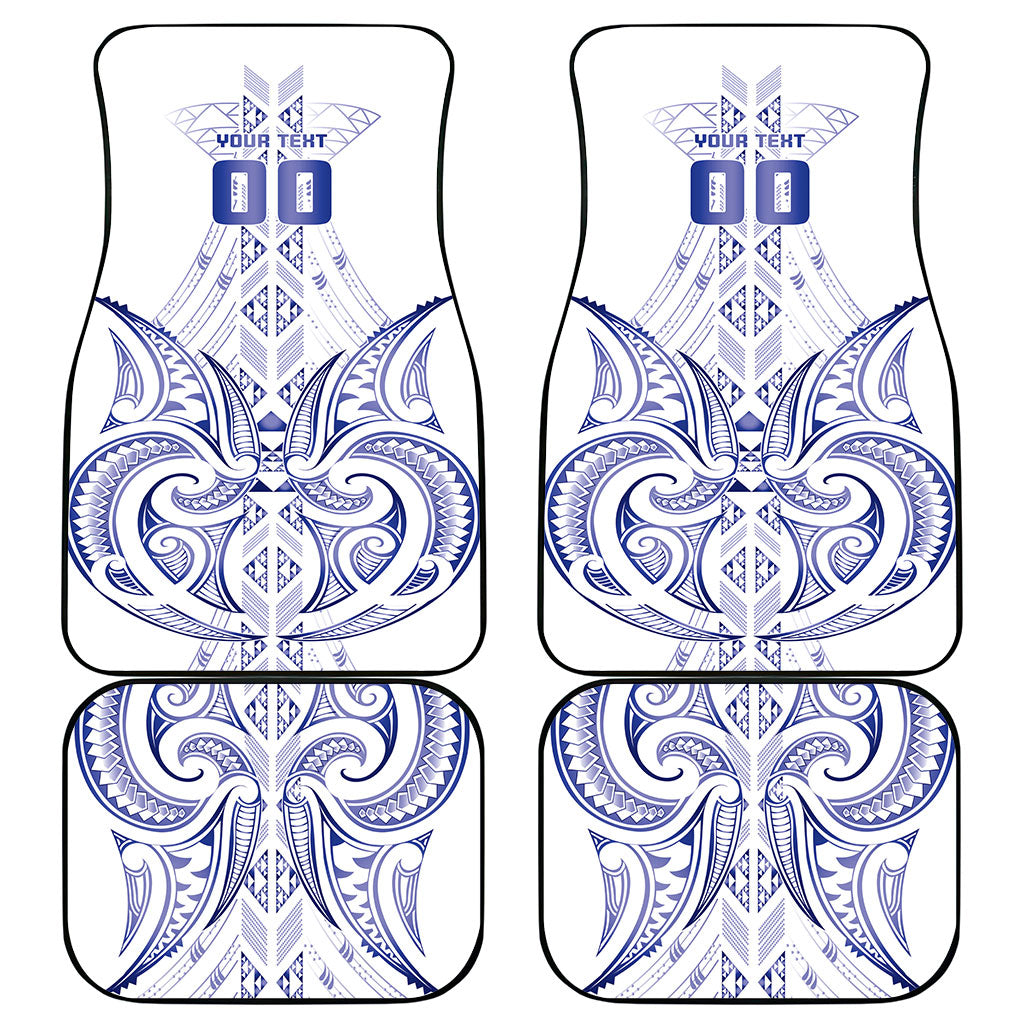 Maori Rugby Custom Ngaru Mangopare Car Mats Kikorangi Niho Taniwha Motif