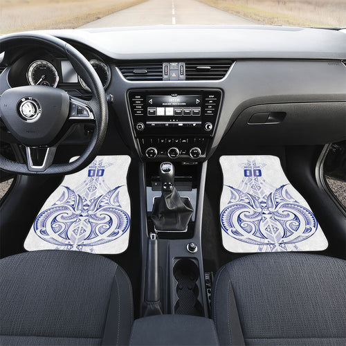 Maori Rugby Custom Ngaru Mangopare Car Mats Kikorangi Niho Taniwha Motif