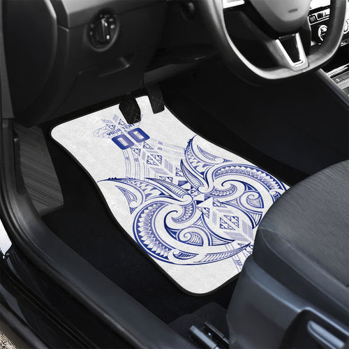 Maori Rugby Custom Ngaru Mangopare Car Mats Kikorangi Niho Taniwha Motif