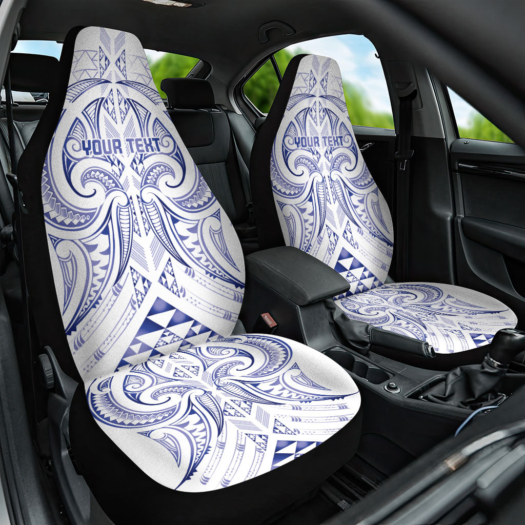 Maori Rugby Custom Ngaru Mangopare Car Seat Cover Kikorangi Niho Taniwha Motif