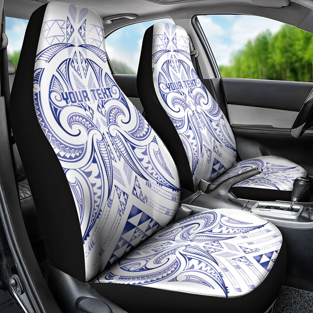 Maori Rugby Custom Ngaru Mangopare Car Seat Cover Kikorangi Niho Taniwha Motif