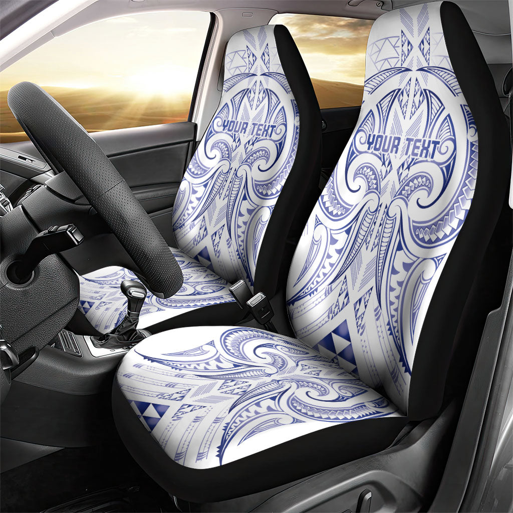 Maori Rugby Custom Ngaru Mangopare Car Seat Cover Kikorangi Niho Taniwha Motif