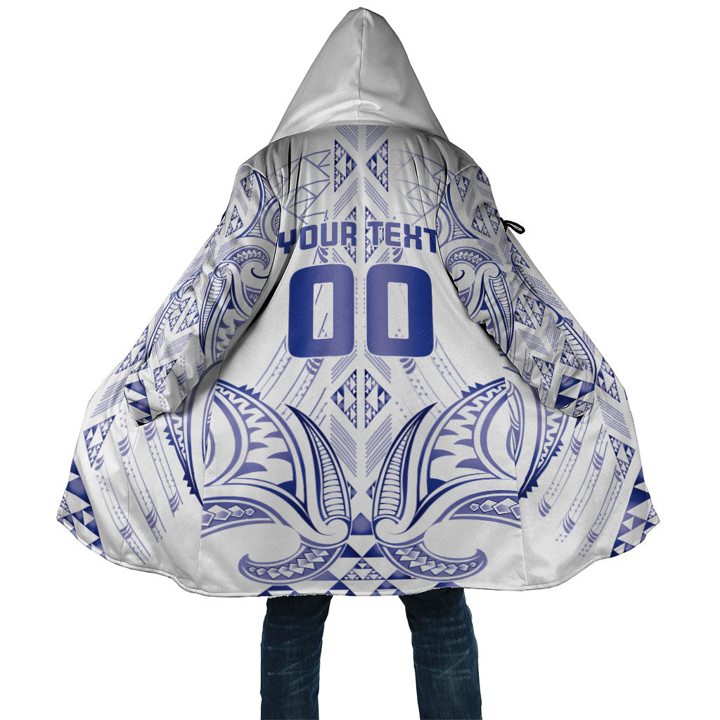 Maori Rugby Custom Ngaru Mangopare Cloak Kikorangi Niho Taniwha Motif