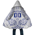 Maori Rugby Custom Ngaru Mangopare Cloak Kikorangi Niho Taniwha Motif