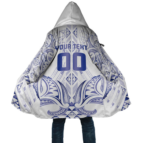 Maori Rugby Custom Ngaru Mangopare Cloak Kikorangi Niho Taniwha Motif