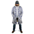 Maori Rugby Custom Ngaru Mangopare Cloak Kikorangi Niho Taniwha Motif