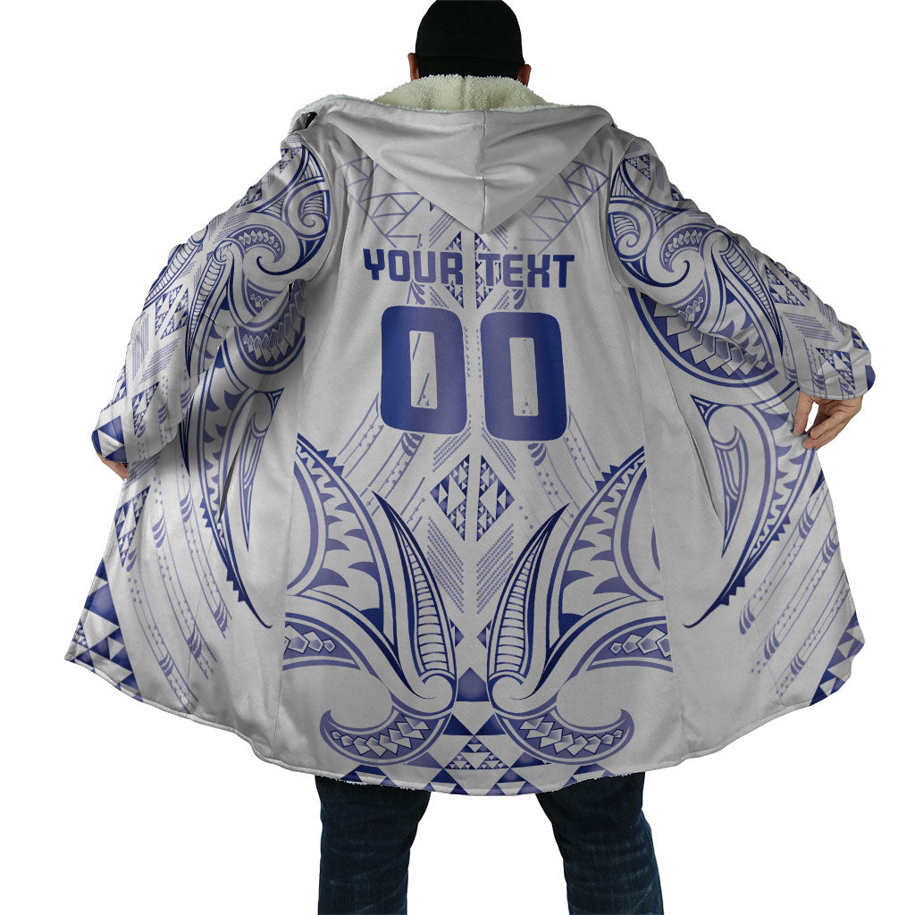 Maori Rugby Custom Ngaru Mangopare Cloak Kikorangi Niho Taniwha Motif