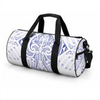 Maori Rugby Custom Ngaru Mangopare Duffle Bag Kikorangi Niho Taniwha Motif