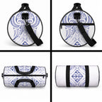 Maori Rugby Custom Ngaru Mangopare Duffle Bag Kikorangi Niho Taniwha Motif