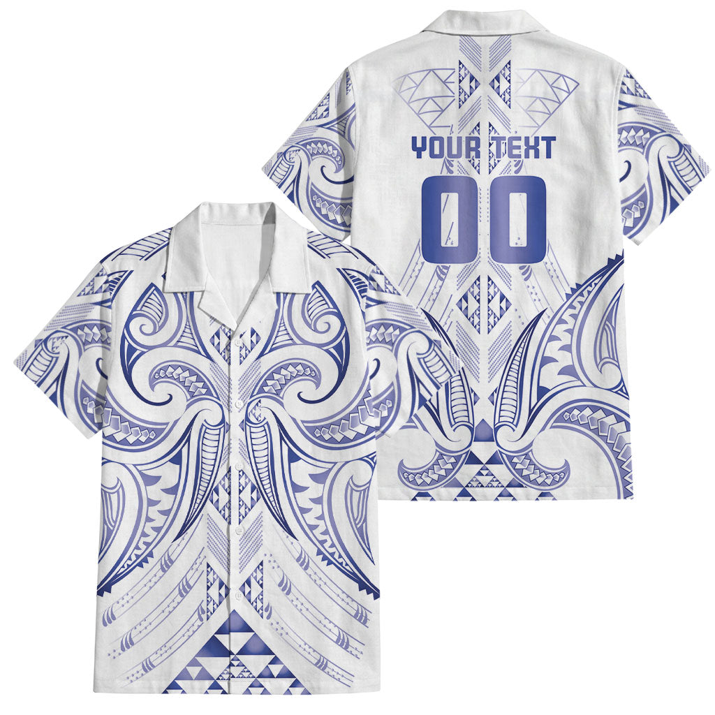 Maori Rugby Custom Ngaru Mangopare Family Matching Mermaid Dress and Hawaiian Shirt Kikorangi Niho Taniwha Motif