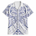 Maori Rugby Custom Ngaru Mangopare Hawaiian Shirt Kikorangi Niho Taniwha Motif