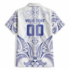 Maori Rugby Custom Ngaru Mangopare Hawaiian Shirt Kikorangi Niho Taniwha Motif
