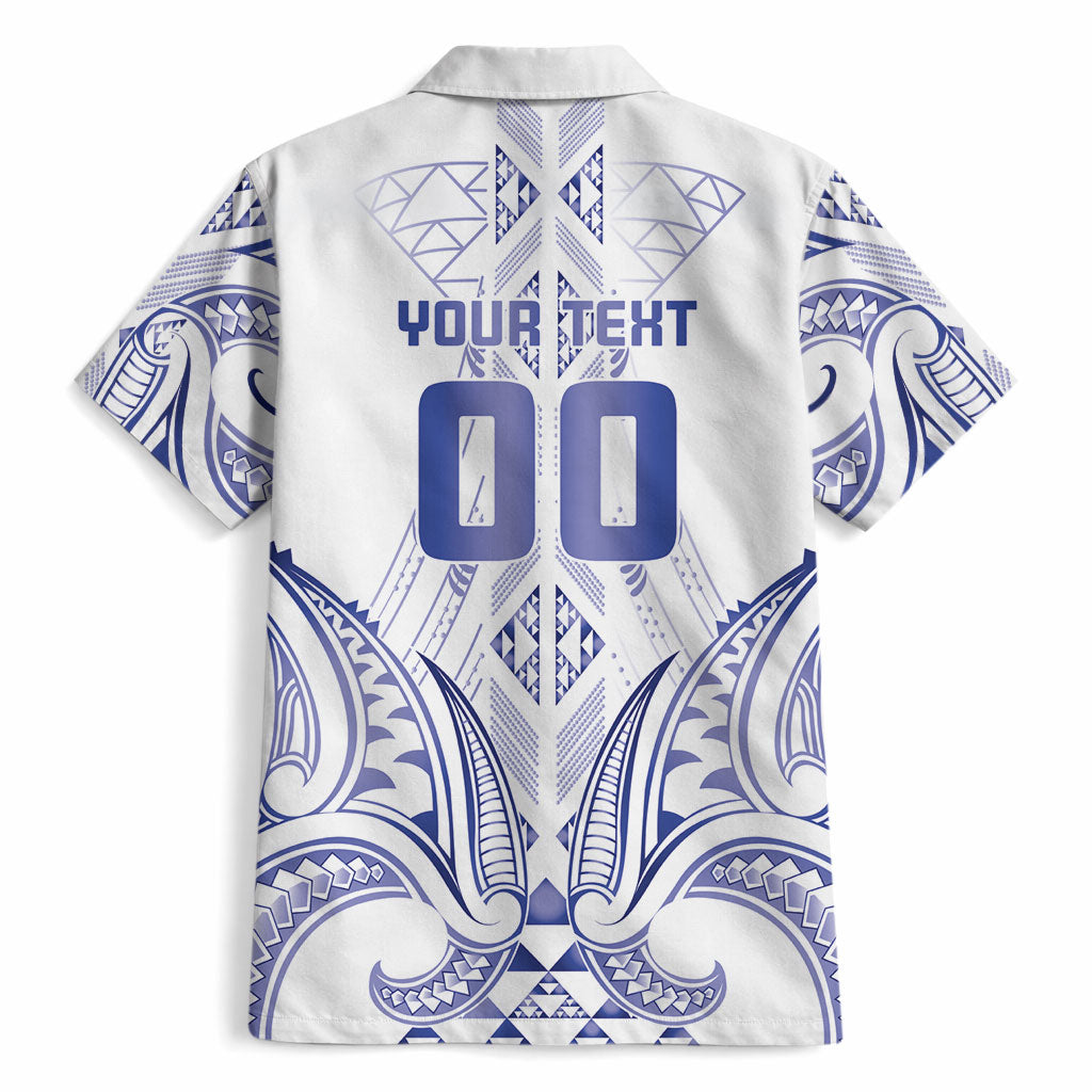 Maori Rugby Custom Ngaru Mangopare Hawaiian Shirt Kikorangi Niho Taniwha Motif