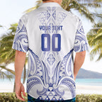 Maori Rugby Custom Ngaru Mangopare Hawaiian Shirt Kikorangi Niho Taniwha Motif