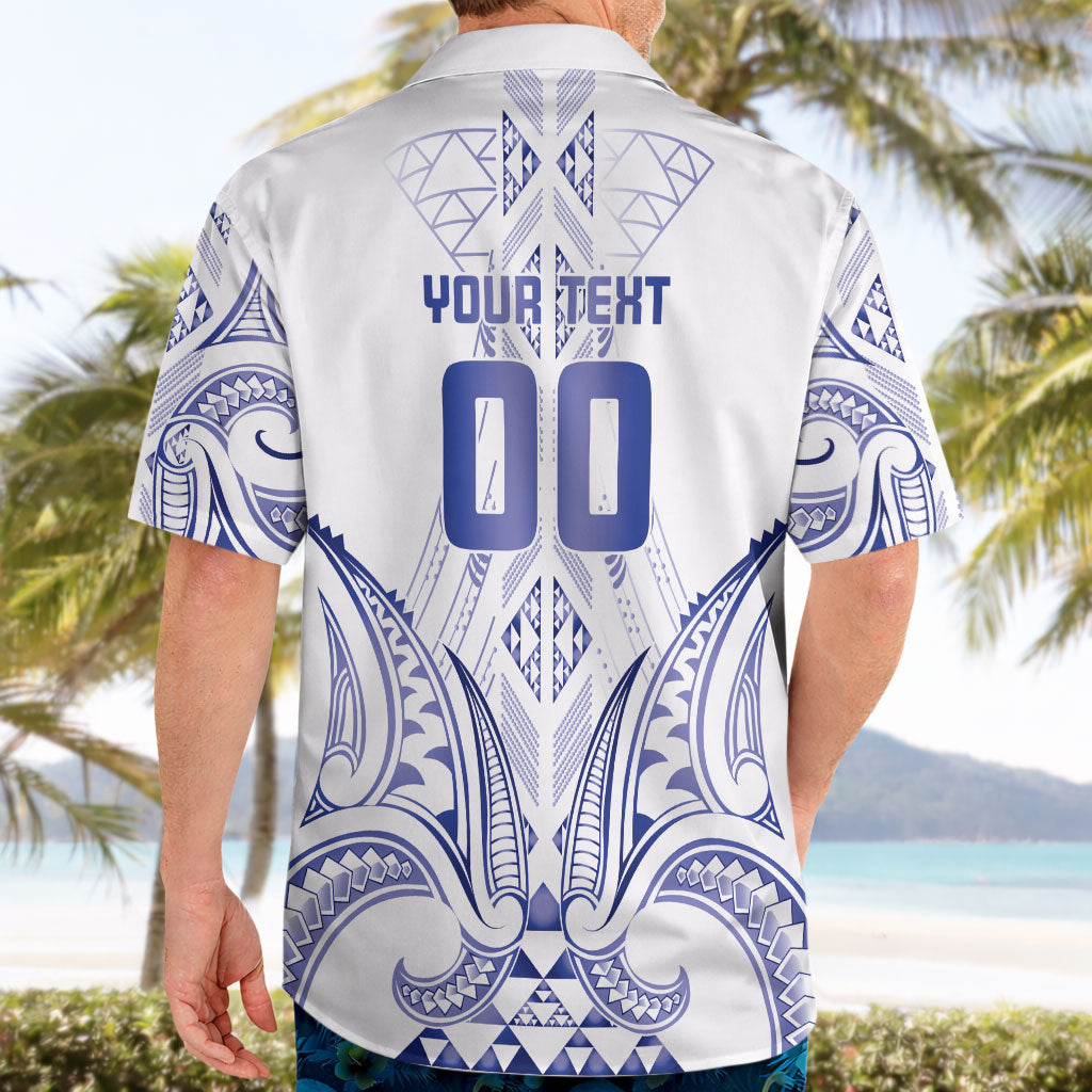 Maori Rugby Custom Ngaru Mangopare Hawaiian Shirt Kikorangi Niho Taniwha Motif