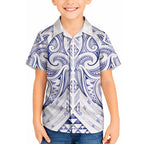 Maori Rugby Custom Ngaru Mangopare Hawaiian Shirt Kikorangi Niho Taniwha Motif