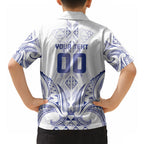 Maori Rugby Custom Ngaru Mangopare Hawaiian Shirt Kikorangi Niho Taniwha Motif