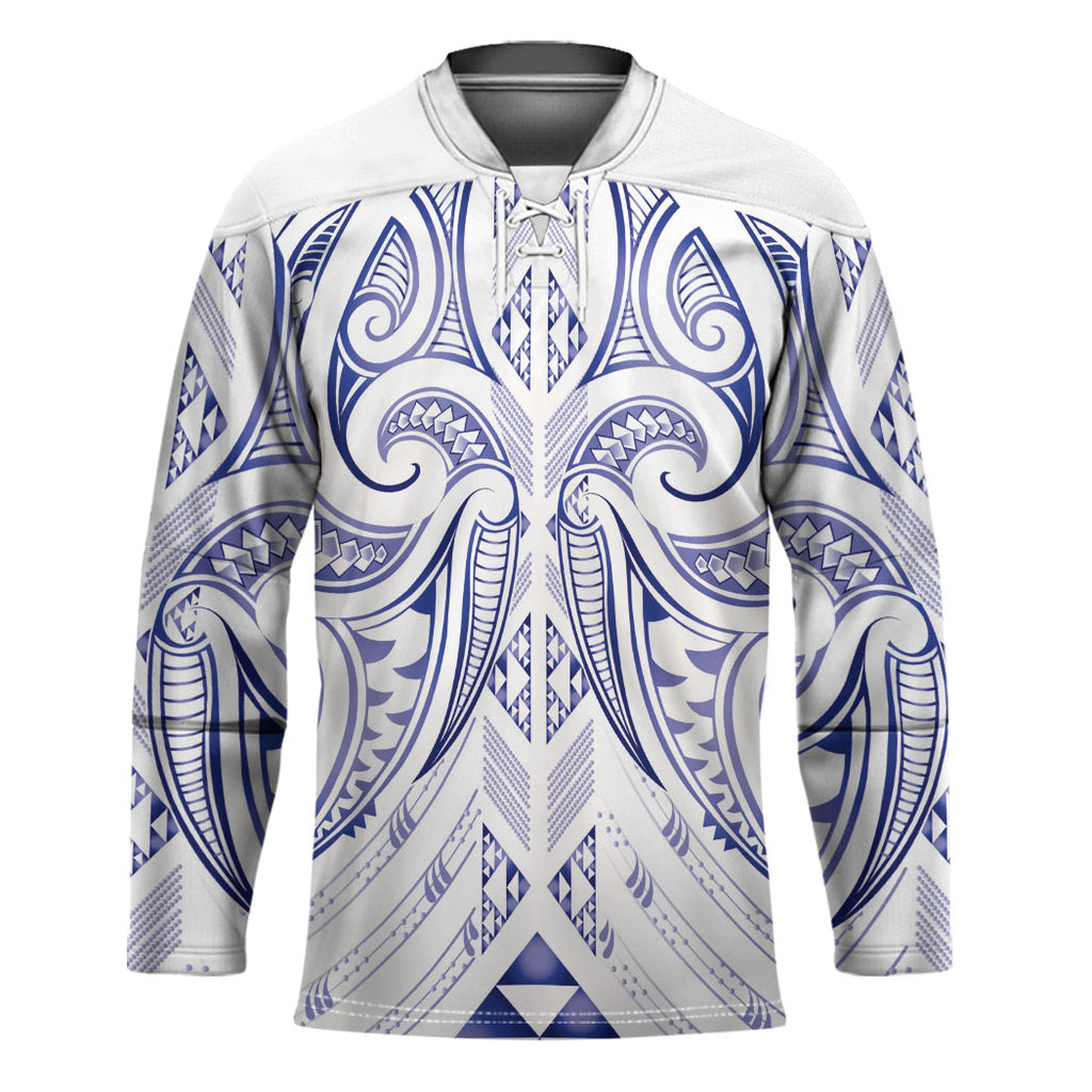 Maori Rugby Custom Ngaru Mangopare Hockey Jersey Kikorangi Niho Taniwha Motif