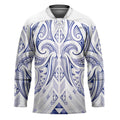 Maori Rugby Custom Ngaru Mangopare Hockey Jersey Kikorangi Niho Taniwha Motif