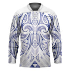 Maori Rugby Custom Ngaru Mangopare Hockey Jersey Kikorangi Niho Taniwha Motif