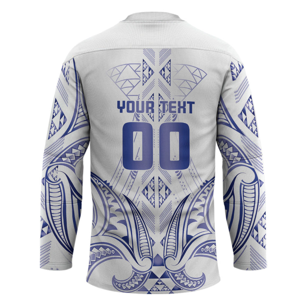 Maori Rugby Custom Ngaru Mangopare Hockey Jersey Kikorangi Niho Taniwha Motif
