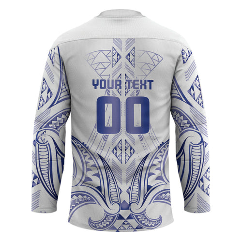 Maori Rugby Custom Ngaru Mangopare Hockey Jersey Kikorangi Niho Taniwha Motif