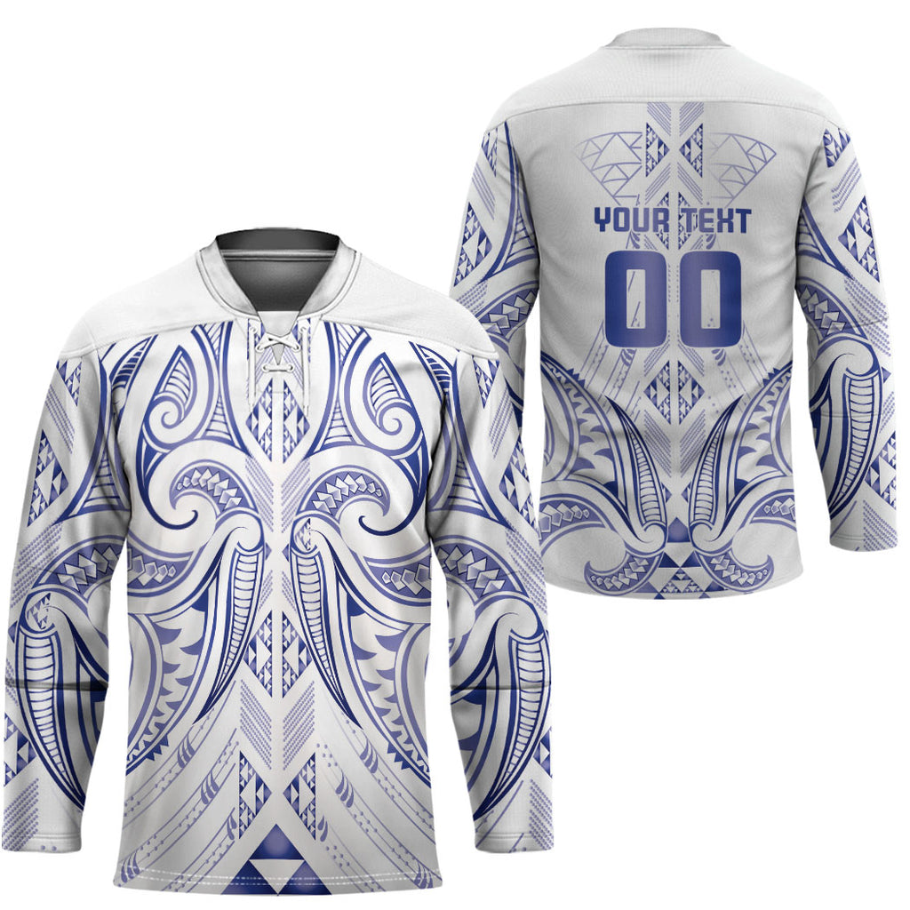 Maori Rugby Custom Ngaru Mangopare Hockey Jersey Kikorangi Niho Taniwha Motif