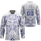 Maori Rugby Custom Ngaru Mangopare Hockey Jersey Kikorangi Niho Taniwha Motif