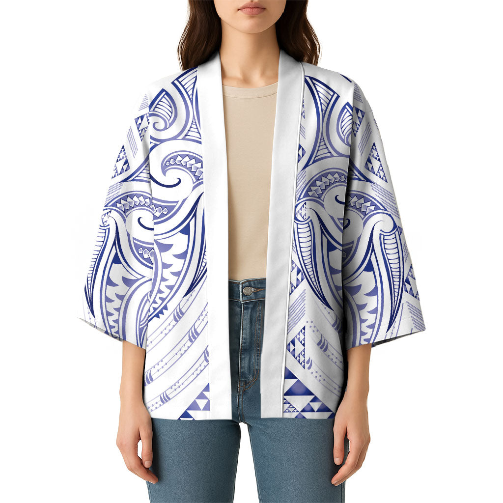 Maori Rugby Custom Ngaru Mangopare Kimono Kikorangi Niho Taniwha Motif