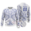Maori Rugby Custom Ngaru Mangopare Ugly Christmas Sweater Kikorangi Niho Taniwha Motif