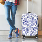 Maori Rugby Custom Ngaru Mangopare Luggage Cover Kikorangi Niho Taniwha Motif