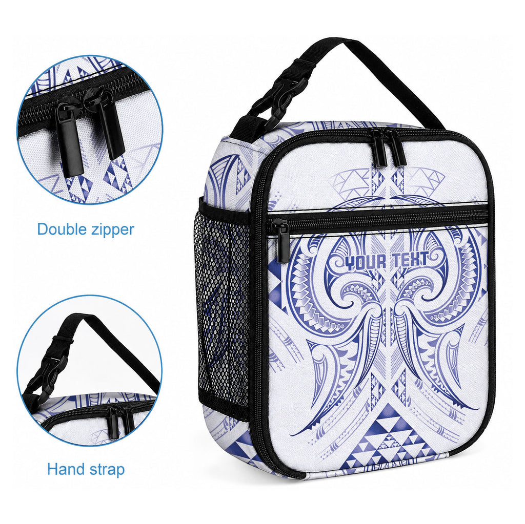 Maori Rugby Custom Ngaru Mangopare Lunch Bag Kikorangi Niho Taniwha Motif