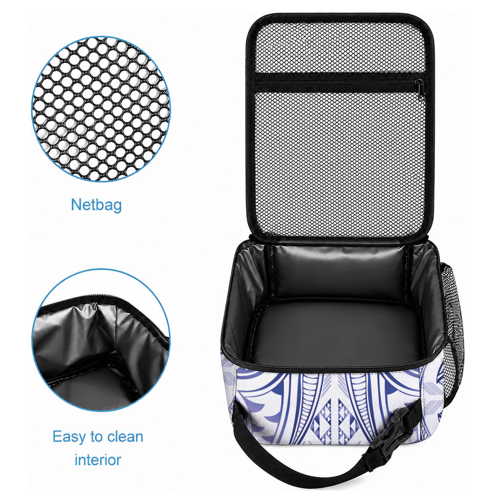 Maori Rugby Custom Ngaru Mangopare Lunch Bag Kikorangi Niho Taniwha Motif