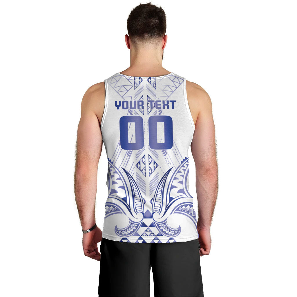 Maori Rugby Custom Ngaru Mangopare Men Tank Top Kikorangi Niho Taniwha Motif