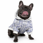 Maori Rugby Custom Ngaru Mangopare Pet Hoodie Kikorangi Niho Taniwha Motif