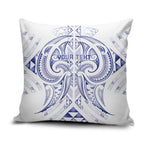 Maori Rugby Custom Ngaru Mangopare Pillow Cover Kikorangi Niho Taniwha Motif