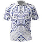 Maori Rugby Custom Ngaru Mangopare Polo Shirt Kikorangi Niho Taniwha Motif