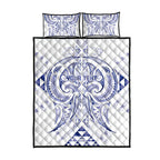 Maori Rugby Custom Ngaru Mangopare Quilt Bed Set Kikorangi Niho Taniwha Motif