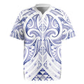 Maori Rugby Custom Ngaru Mangopare Rugby Jersey Kikorangi Niho Taniwha Motif