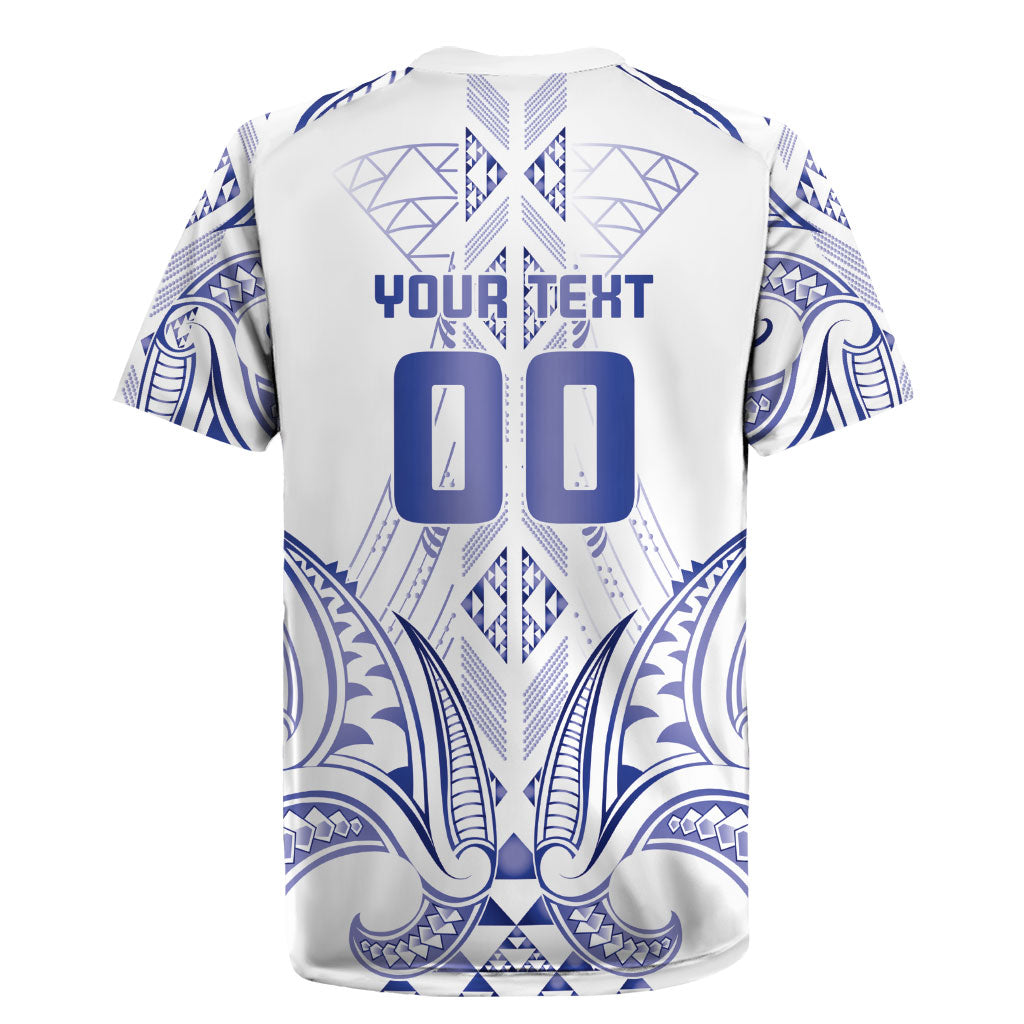 Maori Rugby Custom Ngaru Mangopare Rugby Jersey Kikorangi Niho Taniwha Motif