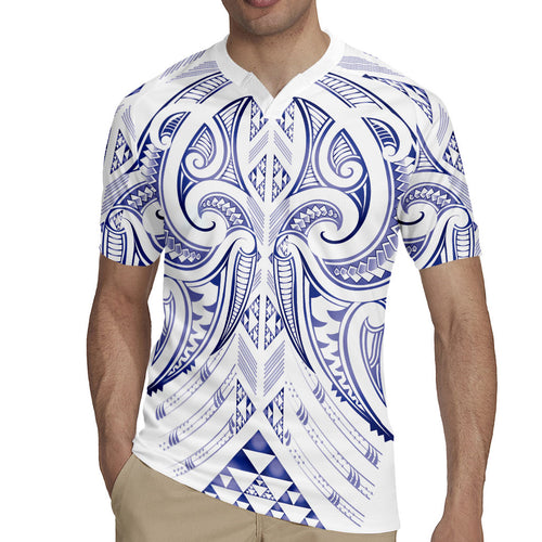 Maori Rugby Custom Ngaru Mangopare Rugby Jersey Kikorangi Niho Taniwha Motif