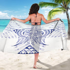 Maori Rugby Custom Ngaru Mangopare Sarong Kikorangi Niho Taniwha Motif