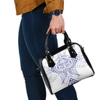 Maori Rugby Custom Ngaru Mangopare Shoulder Handbag Kikorangi Niho Taniwha Motif